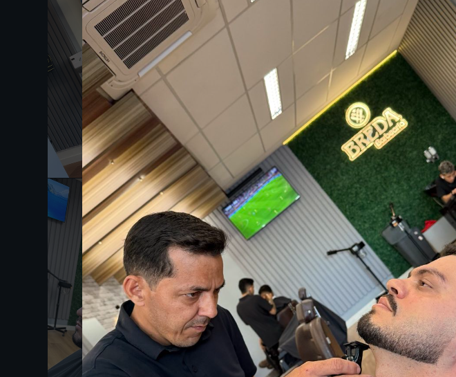 Atendimento na Breda Barbearia